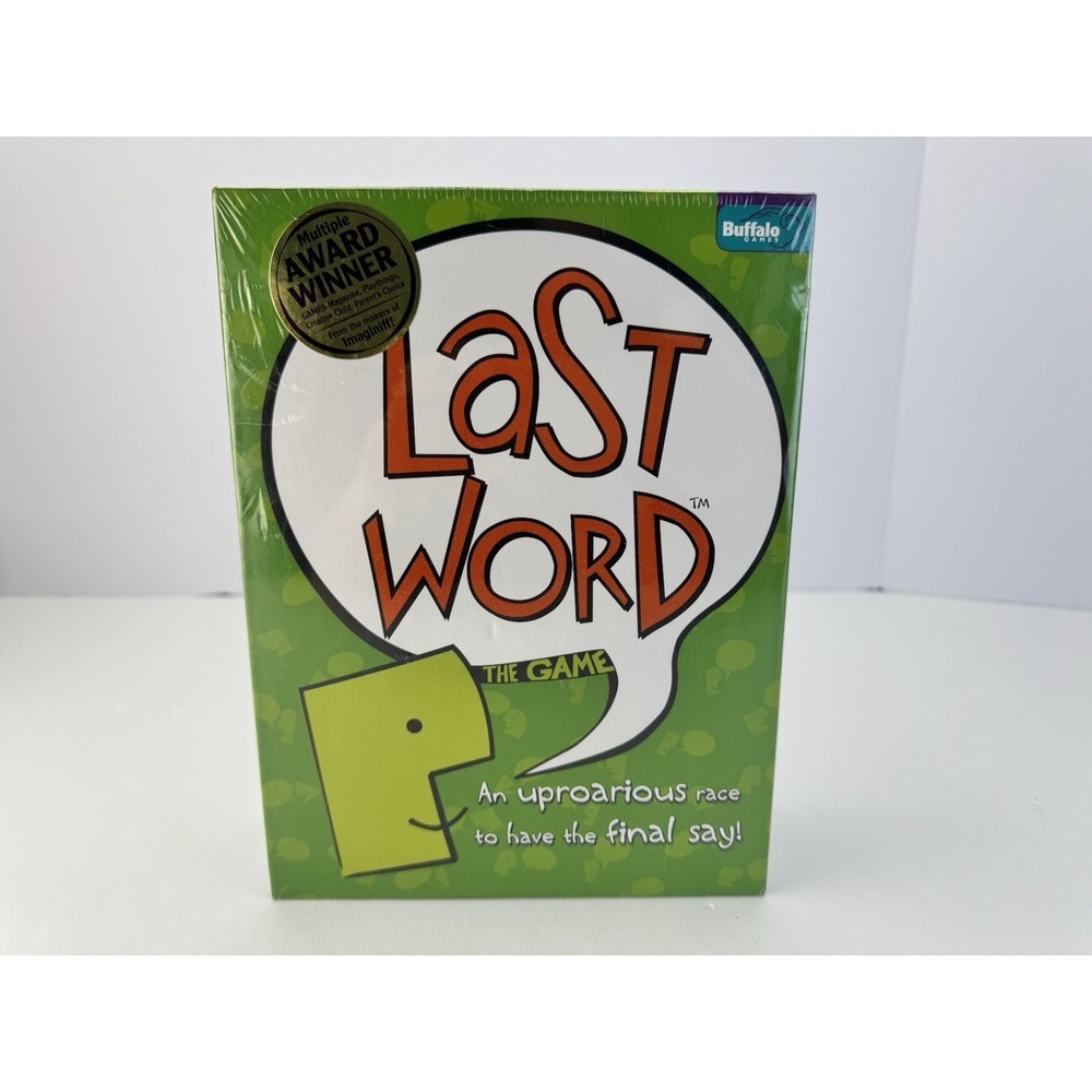 LAST WORD THE GAME BUFFALO GAMES ADULT BOARD GAME‎ Award Winner 2008